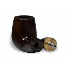 Cachimbo Bertoldi Elite Dourado Natural com Filtro Permanente